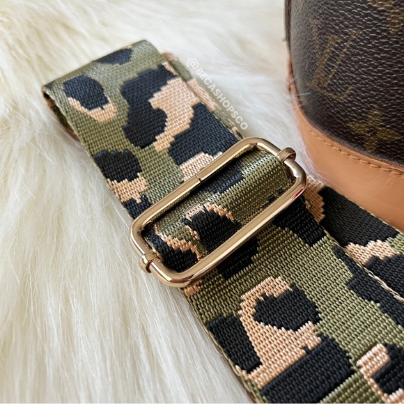 Camo Leopard Wide Canvas Strap Replacement - Picture 7 of 8